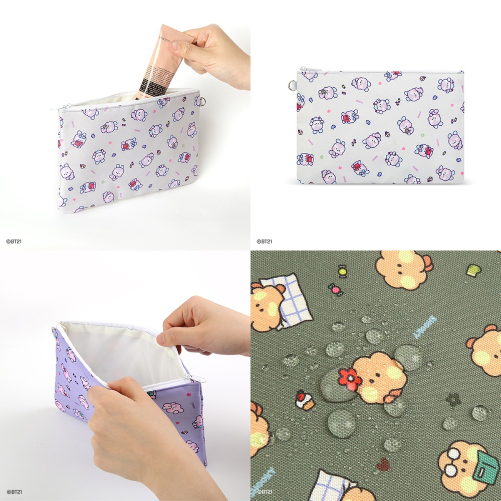 BT21 minini 扁平化妝包-細節圖7