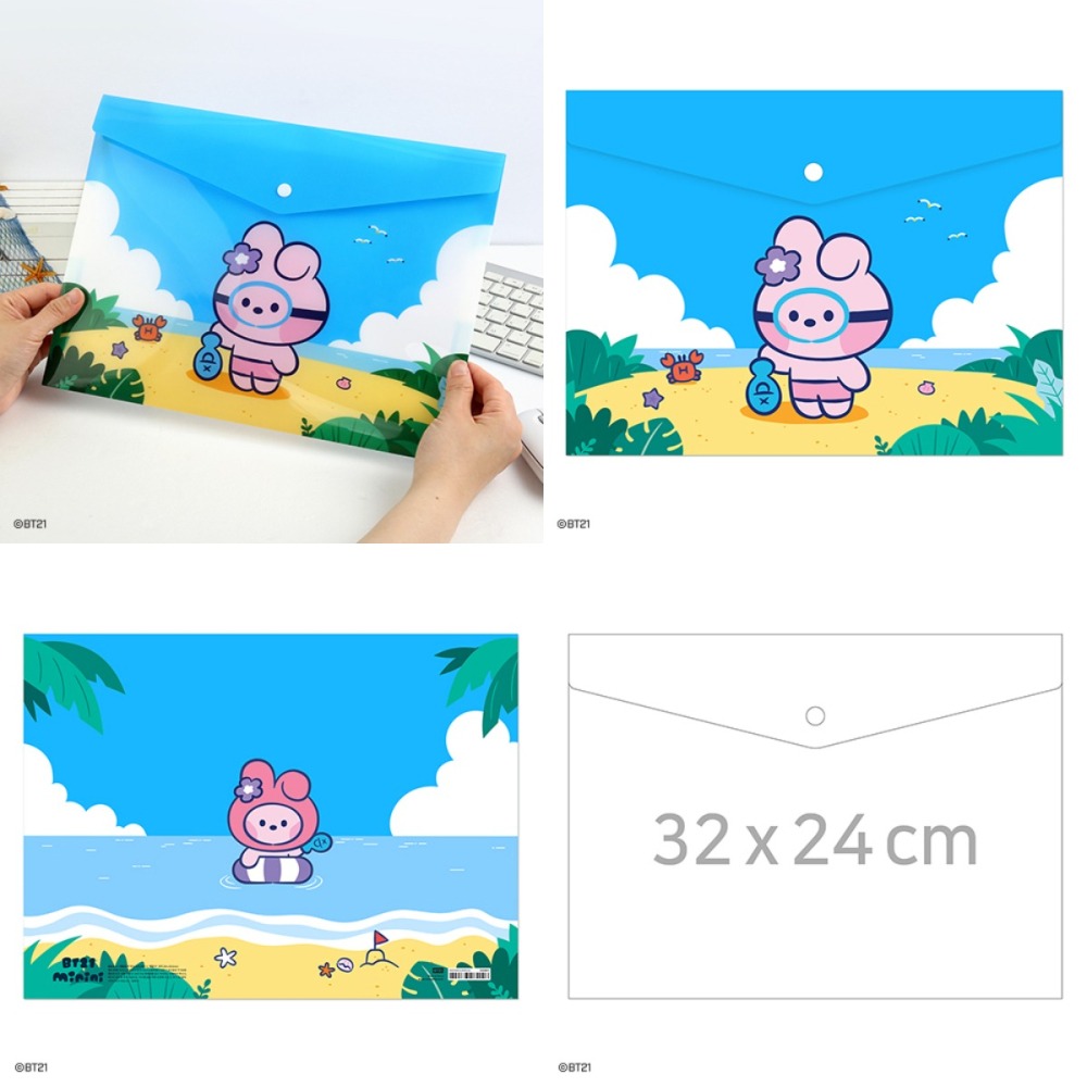 BT21 minini PP文件袋[假期]-細節圖2