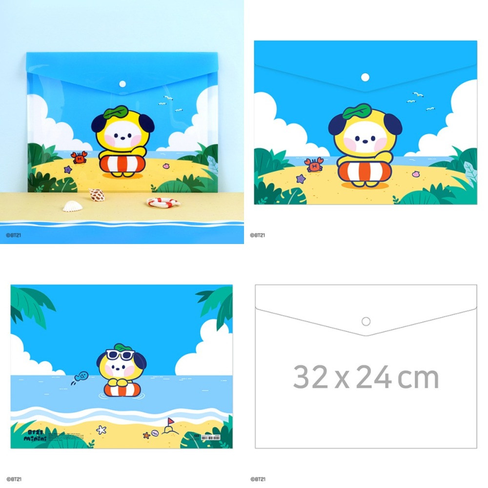 BT21 minini PP文件袋[假期]-細節圖3