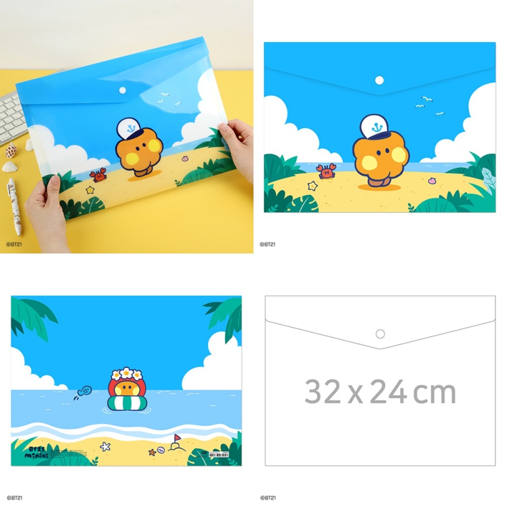 BT21 minini PP文件袋[假期]-細節圖4