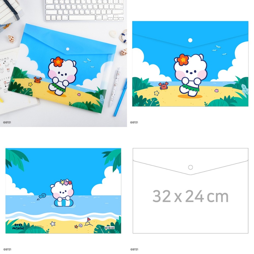 BT21 minini PP文件袋[假期]-細節圖5