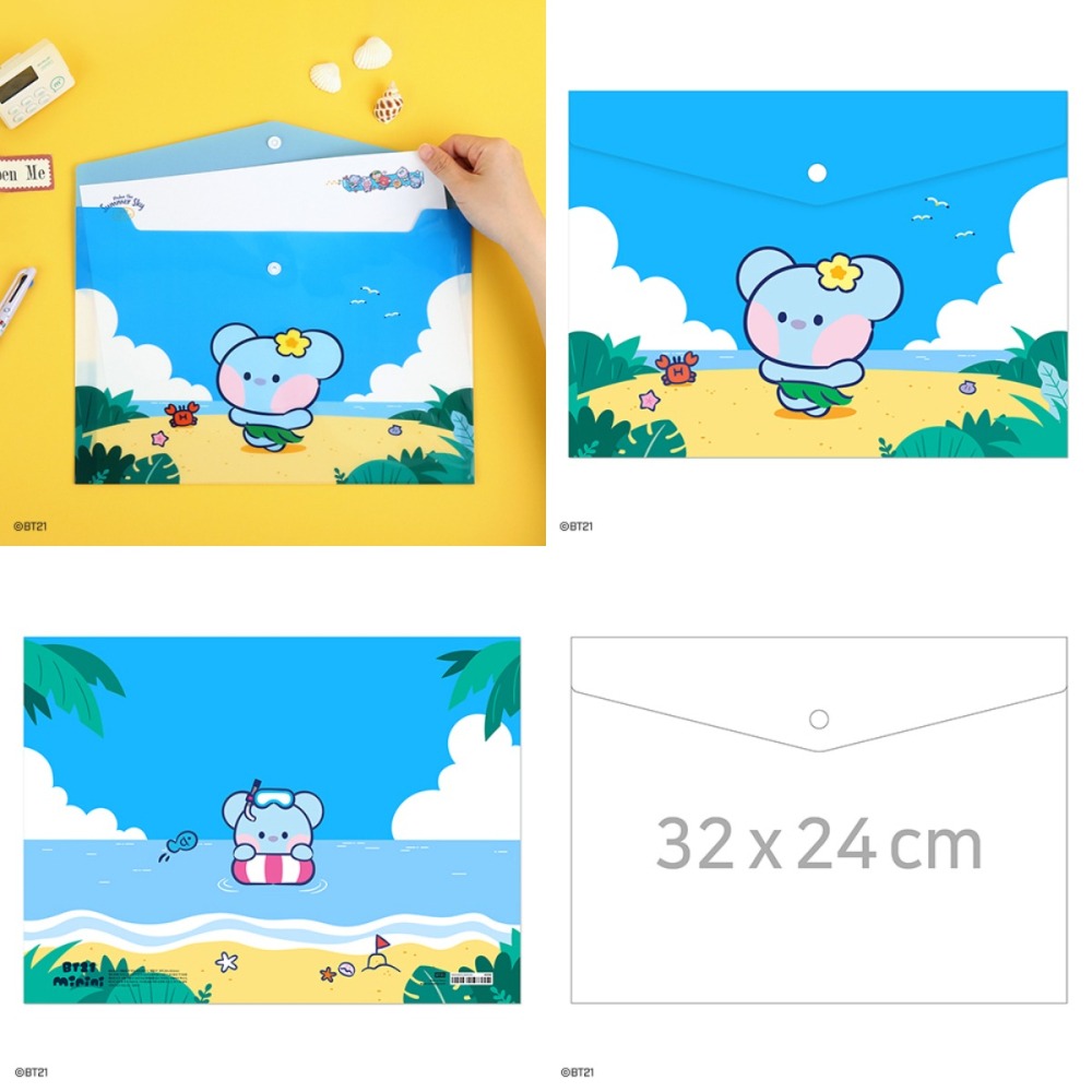 BT21 minini PP文件袋[假期]-細節圖6