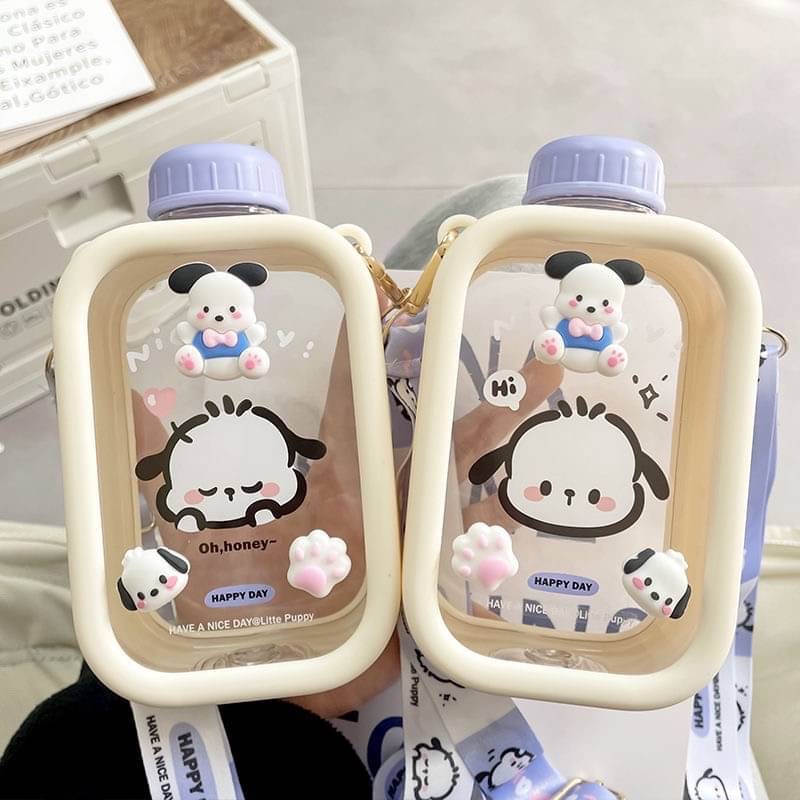 小紅書同款-ins高顏質新款狗狗印花直飲方形杯-細節圖3