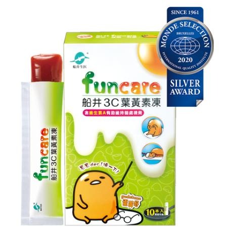 《funcare 船井生醫》3C葉黃素凍 果凍三兄妹/蛋黃哥(10包/盒)隨機出貨-細節圖2