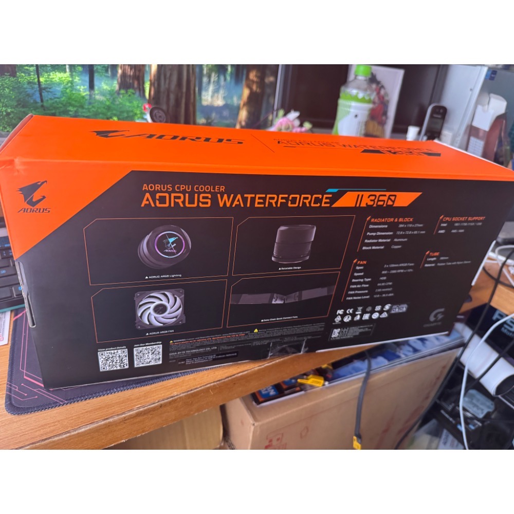 技嘉GIGABYTE AORUS WATERFORCE X II 360 鷹神二代水冷-細節圖3