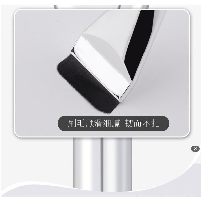 台灣現貨~超薄粉底刷 一字型粉底刷 無痕底妝刷 平頭刷 輕薄遮瑕刷 化妝刷 泥膜刷 面膜刷-細節圖7