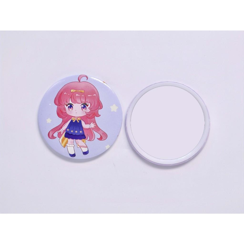 @台灣現貨💖韓版隨身鏡💖隨身補妝鏡 小鏡子 卡通迷你小鏡子 實用隨身鏡 補妝鏡 化妝鏡 小圓鏡-細節圖3