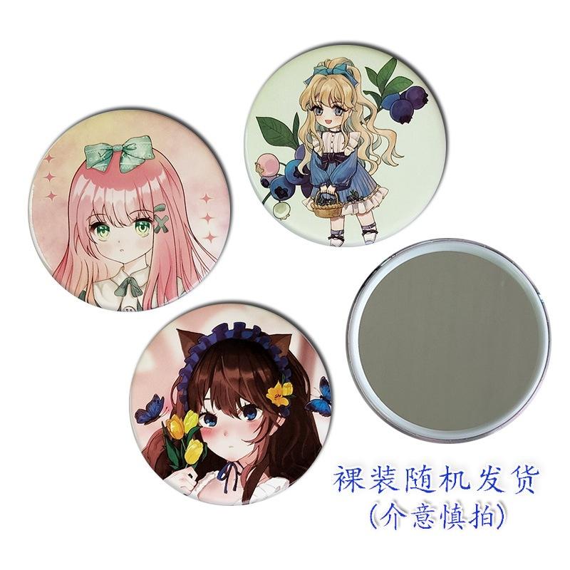 @台灣現貨💖韓版隨身鏡💖隨身補妝鏡 小鏡子 卡通迷你小鏡子 實用隨身鏡 補妝鏡 化妝鏡 小圓鏡-細節圖5