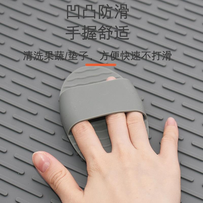 台灣現貨🌟矽膠洗碗刷🌟  碗盤清潔 洗杯刷 多功能洗碗刷  蔬果刷 不傷鍋具 矽膠菜瓜布 杯墊 隔熱手套 防滑隔熱墊-細節圖7