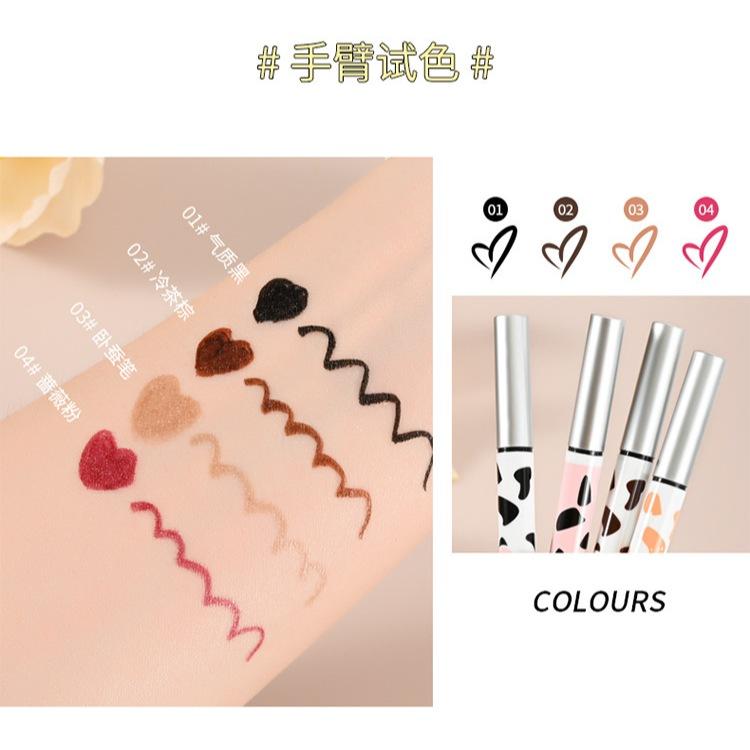 @台灣現貨💕防水眼線筆💕 極細眼線筆 新手必備 纖細持久不易暈染 臥蠶筆 極細  日常妝容 新手學生平價彩妝-細節圖2