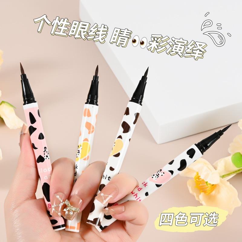 @台灣現貨💕防水眼線筆💕 極細眼線筆 新手必備 纖細持久不易暈染 臥蠶筆 極細  日常妝容 新手學生平價彩妝-細節圖3