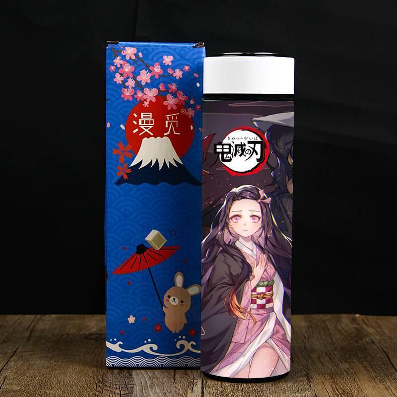 台灣現貨 不鏽鋼保溫瓶🔥鬼滅之刃保溫瓶🔥學生水壺  環保杯 保冰保溫  交換禮物 運動水壺-細節圖2