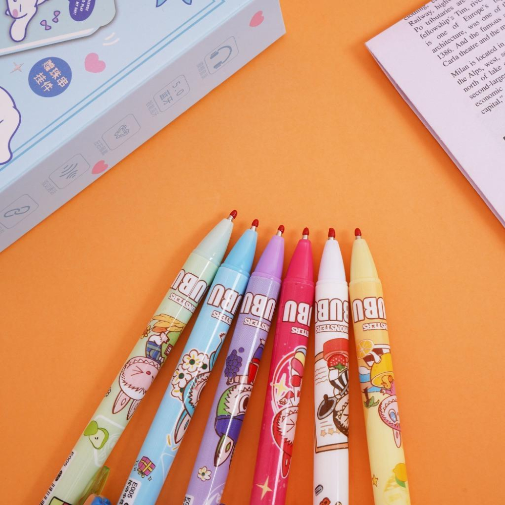 現貨寄出💛 拉布布  💛 擦擦筆 原子筆 魔擦筆 果汁筆 文具 辦公用品 造型筆-細節圖4