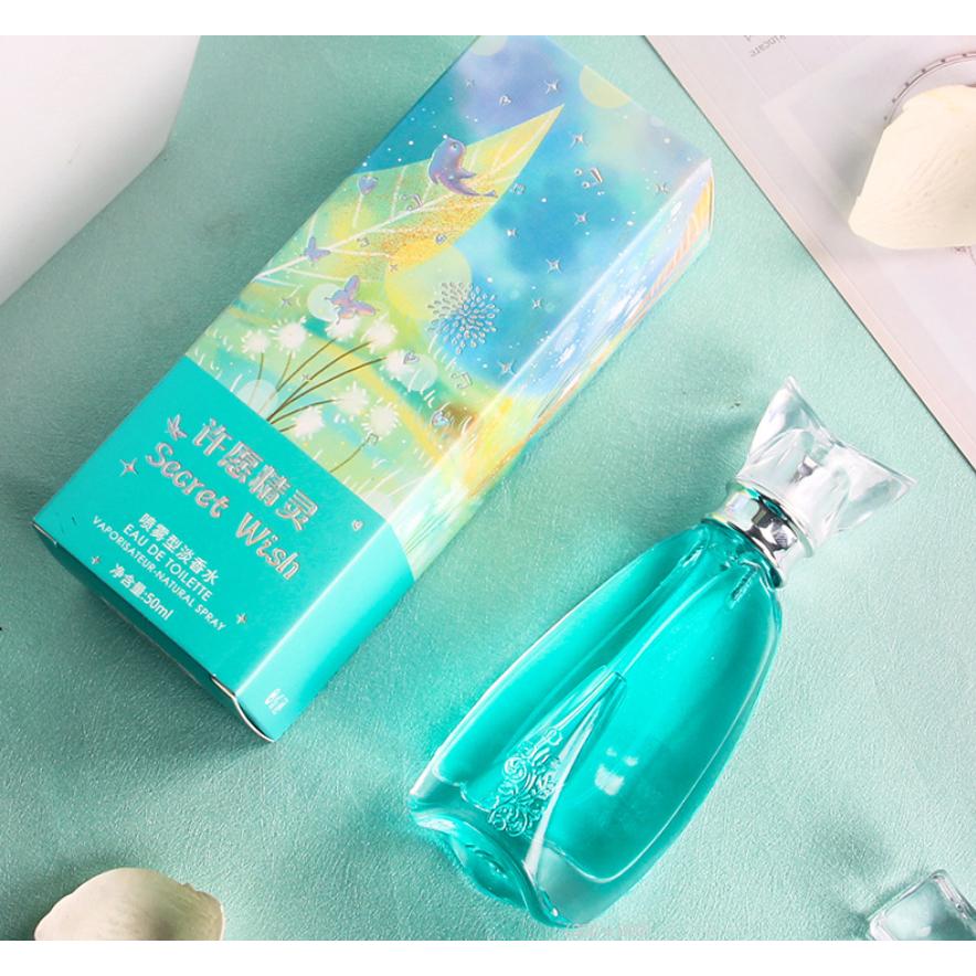 台灣現貨~許願精靈香水50ml 許願精靈 甜蜜花果香 淡香水 清新花果香調 學生香水 女性香水-細節圖5