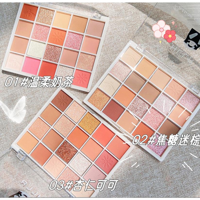 台灣現貨~20色眼影盤二十色眼影盤  腮紅 眼影 大地色眼影 啞光眼影 珠光眼影 啞光眼影盤 眼妝 珠光眼影-細節圖2