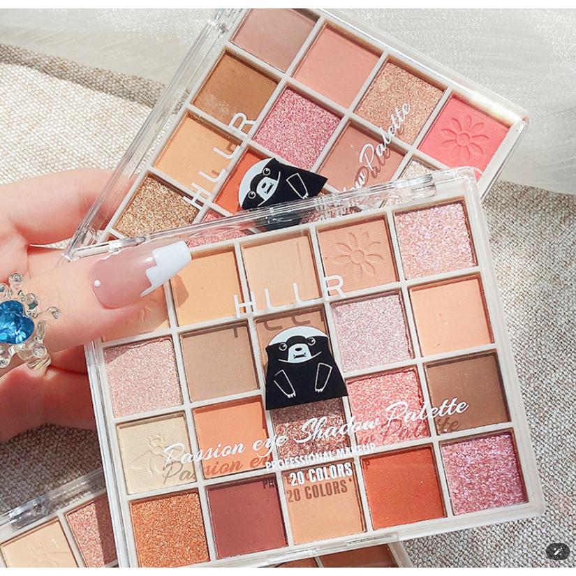 台灣現貨~20色眼影盤二十色眼影盤  腮紅 眼影 大地色眼影 啞光眼影 珠光眼影 啞光眼影盤 眼妝 珠光眼影-細節圖6