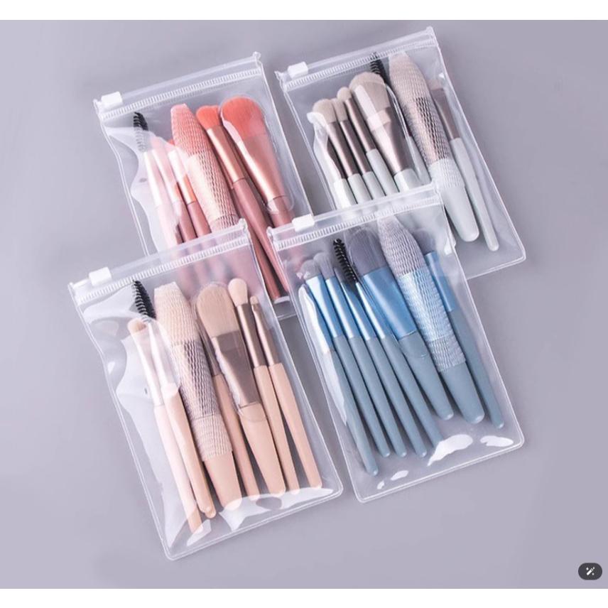 台灣現貨~馬卡龍刷具套裝 迷你刷具 刷具組 8支化妝刷套裝 眼影腮紅 全套化妝刷 旅行刷具組 隨身刷具-細節圖3