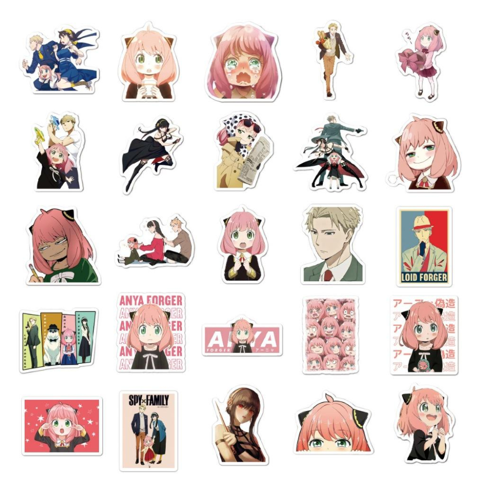 台灣現貨 🎁 間諜家家酒 🎁 安妮亞 防水貼紙 不重複 學生禮物 動漫防水貼紙 行李箱貼紙 機車貼紙 筆電貼紙-細節圖6