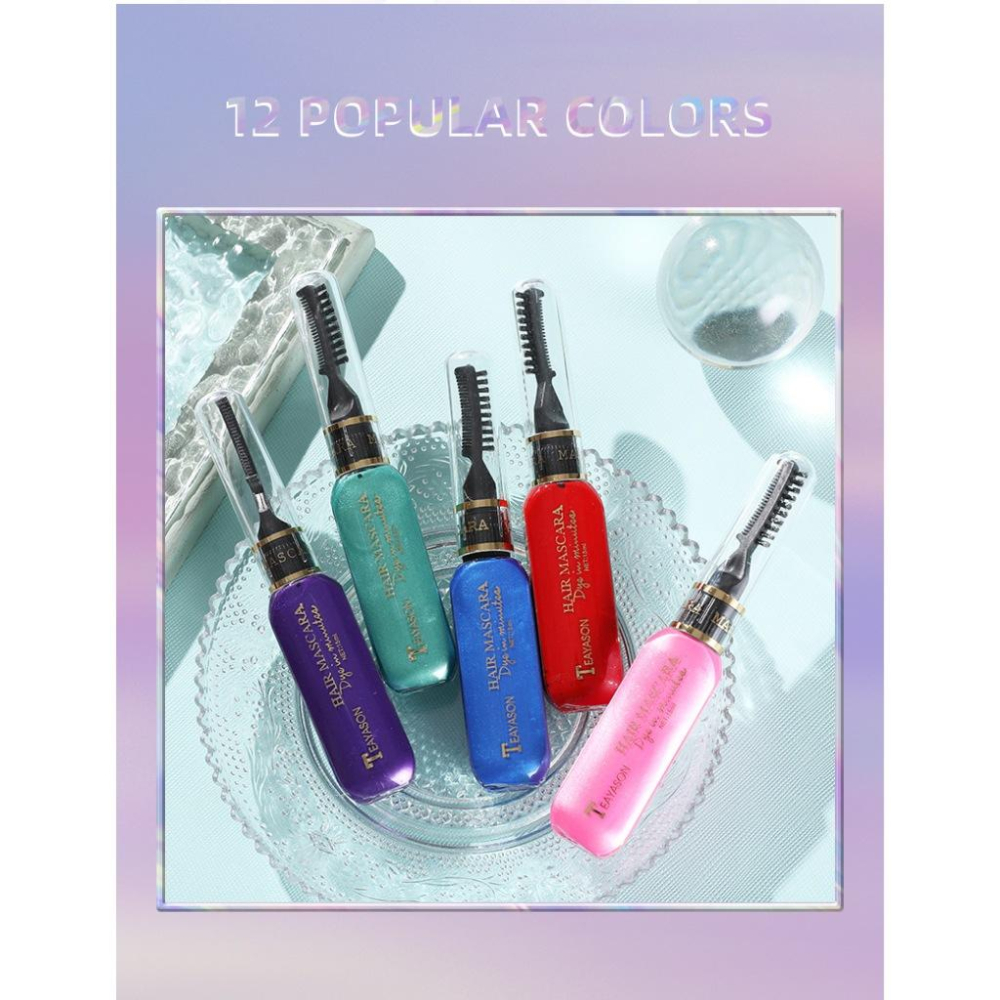 (台灣現貨)染髮膏/染髮筆/染髮劑 跨境一次性染髮筆一次性快速染髮水洗就掉-細節圖2