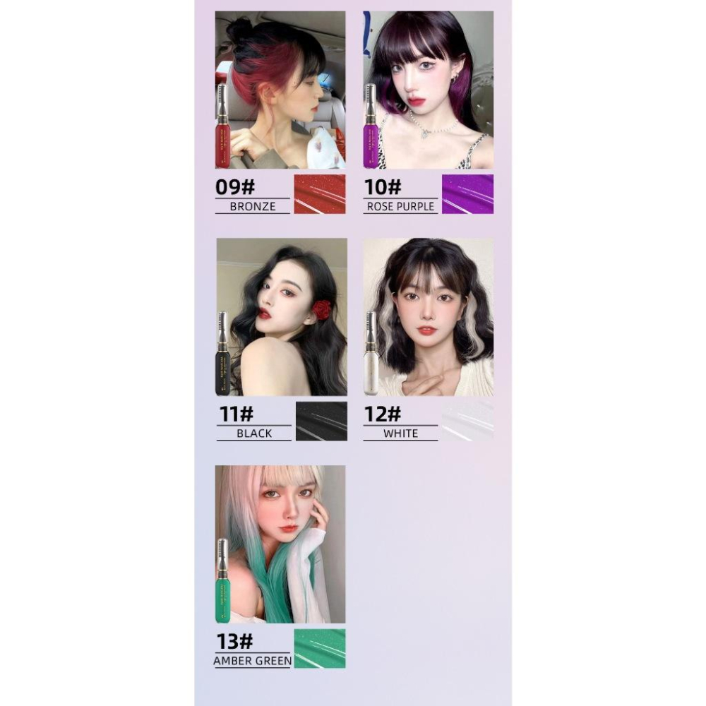 (台灣現貨)染髮膏/染髮筆/染髮劑 跨境一次性染髮筆一次性快速染髮水洗就掉-細節圖3