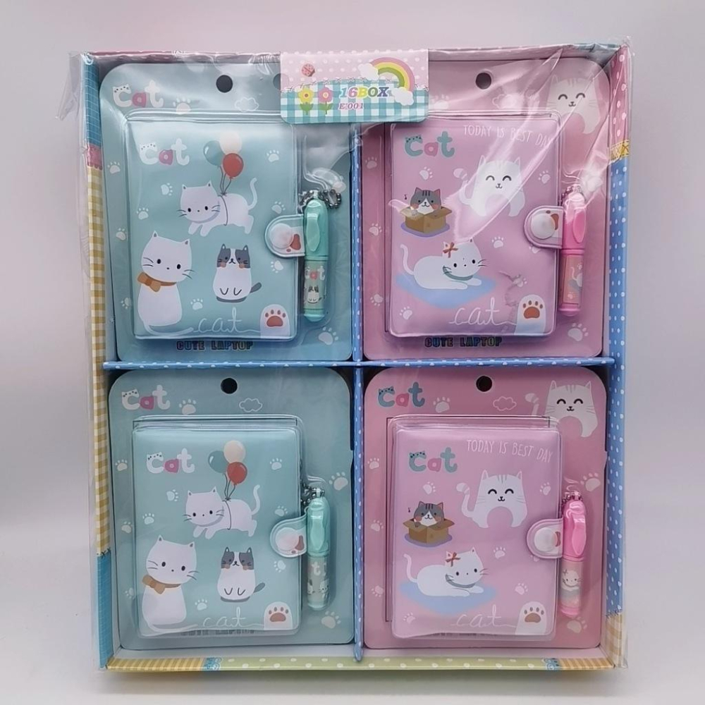 (台灣現貨) 迷你恐龍 鯊魚寶寶 寶可夢 原神 筆記本 卡通筆記本 帶扣筆記本 幼兒園 獎品 原子筆套裝 手賬本-細節圖7