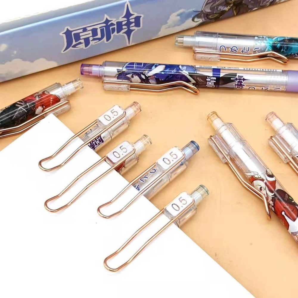 台灣現貨⚡ 原神自動筆套組⚡ 卡皮巴拉  文具 自動鉛筆 0.5 國小禮物 按壓自動鉛筆 原神周邊 學生獎品獎勵 按動筆-細節圖7