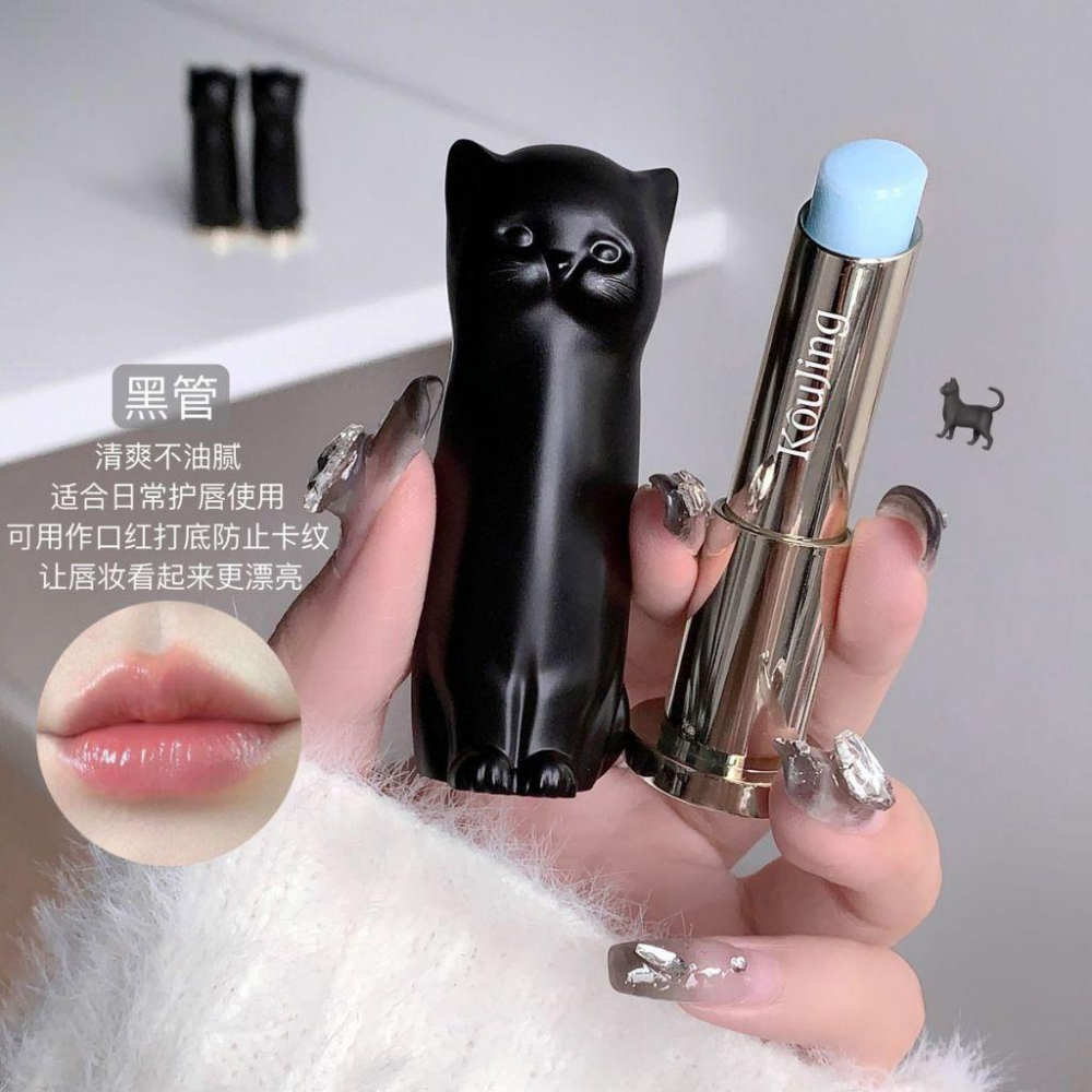 台灣發貨~貓咪護唇膏 喵星人護唇膏 小貓護唇膏 萌萌兔 喵喵 潤唇膏 口紅打底 保濕滋潤補水 防乾裂 淡化唇紋-細節圖4