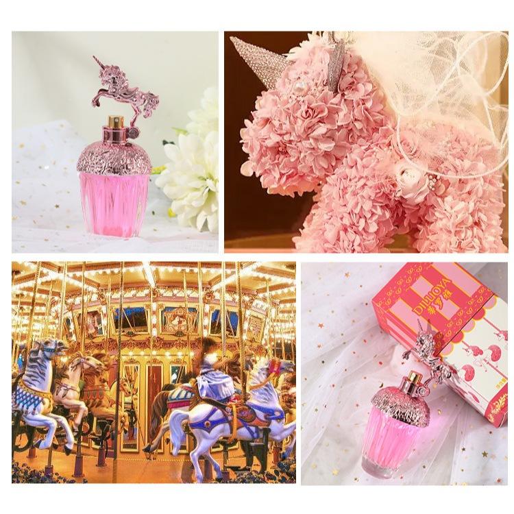 @台灣現貨🎁童話獨角獸香水🎁 獨角獸女士香水80ml 築夢天馬 童話獨角獸香水交換禮物  獨角獸粉翼 淡香自然清新-細節圖2