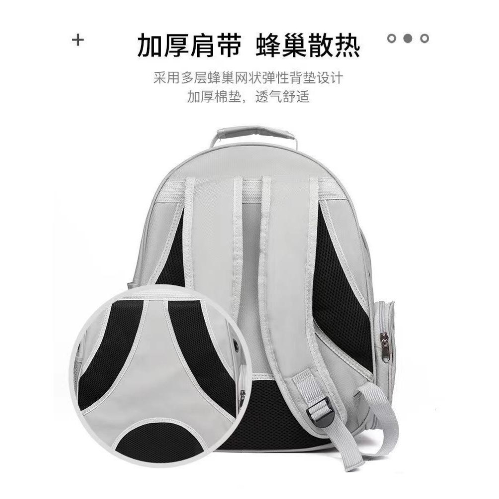 台灣現貨寵物太空包 全透明太空包 太空艙寵物背包  透氣寵物包 太空外出包 寵物提籠 雙肩貓狗背包-細節圖7