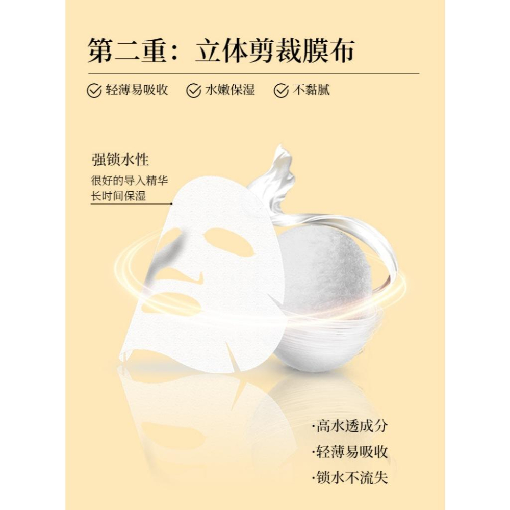 @台灣現貨 抖音爆款 精華面膜🍊五重維C面膜🍊 嫩白面膜 熬夜黨必備神器 補水保濕-細節圖3