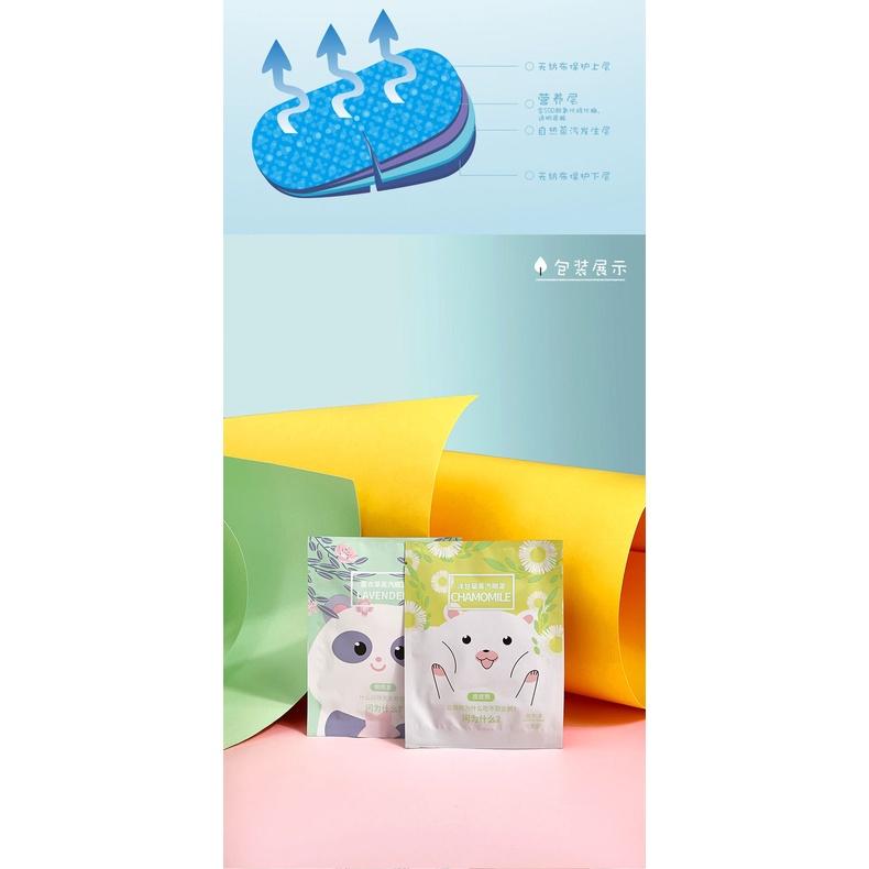 @台灣現貨 💕熱銷蒸氣熱敷眼罩 可愛卡通  緩解眼睛疲勞 舒適入眠 睡眠眼罩-細節圖2