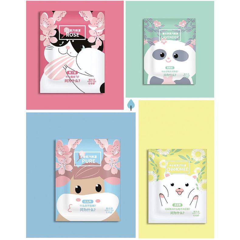 @台灣現貨 💕熱銷蒸氣熱敷眼罩 可愛卡通  緩解眼睛疲勞 舒適入眠 睡眠眼罩-細節圖7