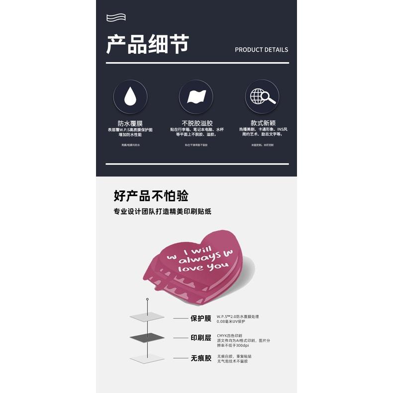 台灣現貨 鬼滅之刃 防水貼紙 50/100張不重複 裝飾 文具 行李箱貼紙 筆電貼紙 炭治郎 彌豆子 善逸-細節圖7