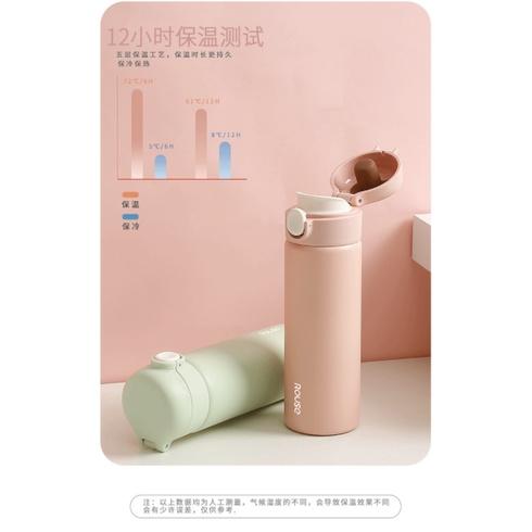 台灣現貨 彈蓋保溫瓶 彈跳蓋保溫杯 380ml 304不鏽鋼保溫瓶 保溫瓶 保溫杯 隨行杯 輕量不鏽鋼保溫瓶-細節圖2