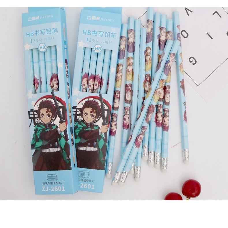 台灣現貨 鬼滅之刃鉛筆 鬼滅鉛筆 六角鉛筆 竈門炭治郎鉛筆 禰豆子鉛筆-細節圖7
