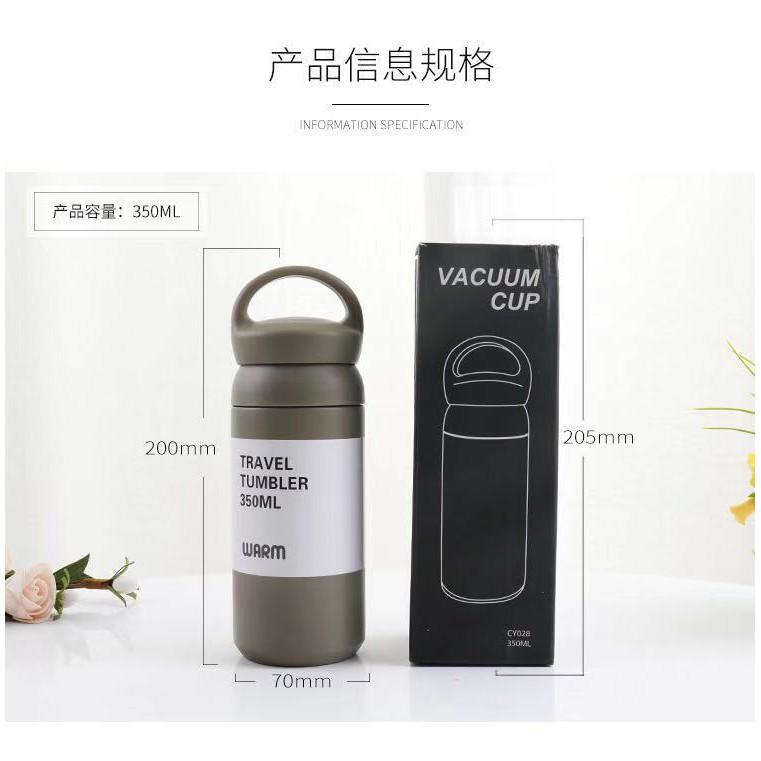台灣現貨 304不鏽鋼350ML 350CC保溫瓶 保溫杯 韓風不鏽鋼保溫瓶 不銹真空保溫杯 輕量真空雙層隔熱隨身保溫杯-細節圖5