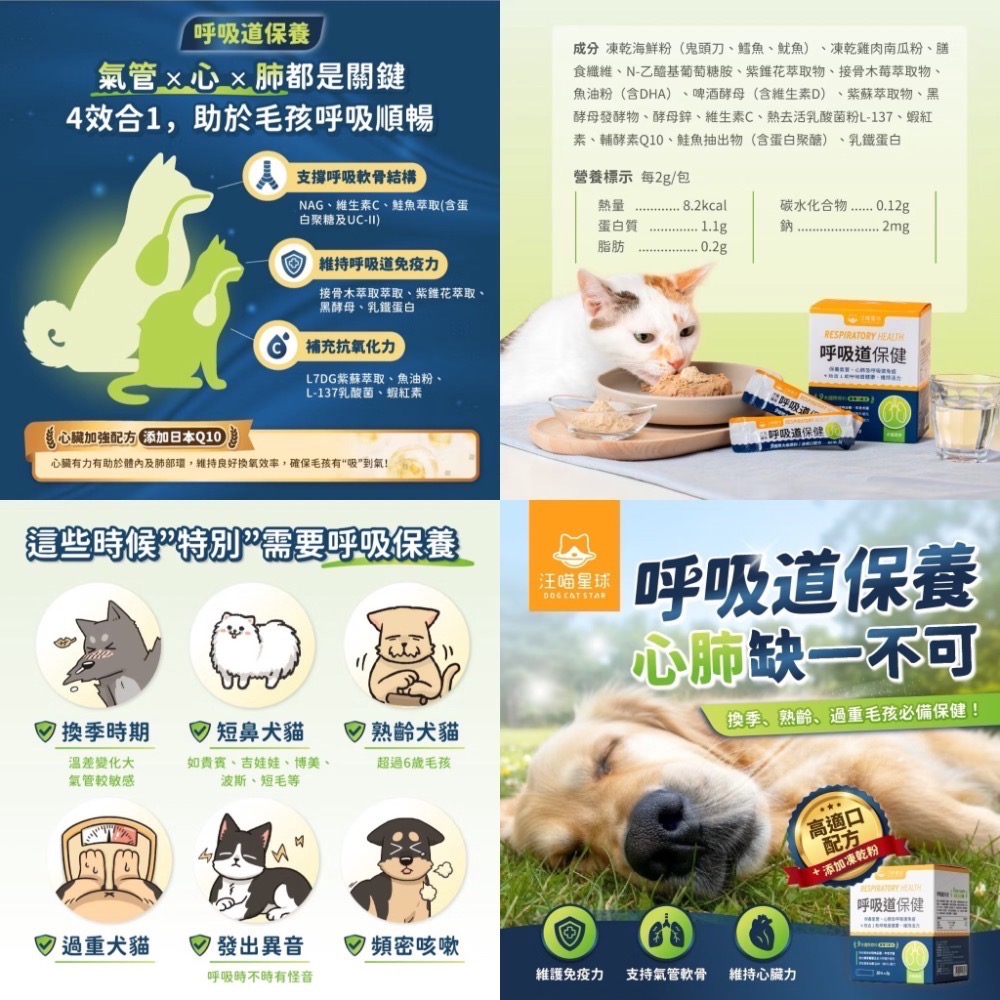 「玩水養蝦人」汪喵星球 保健食品 排毛粉 離胺酸 牛磺酸 鱉蛋粉 免疫力 情緒放鬆 舒壓胺基酸 魚油 呼吸道保健-規格圖10