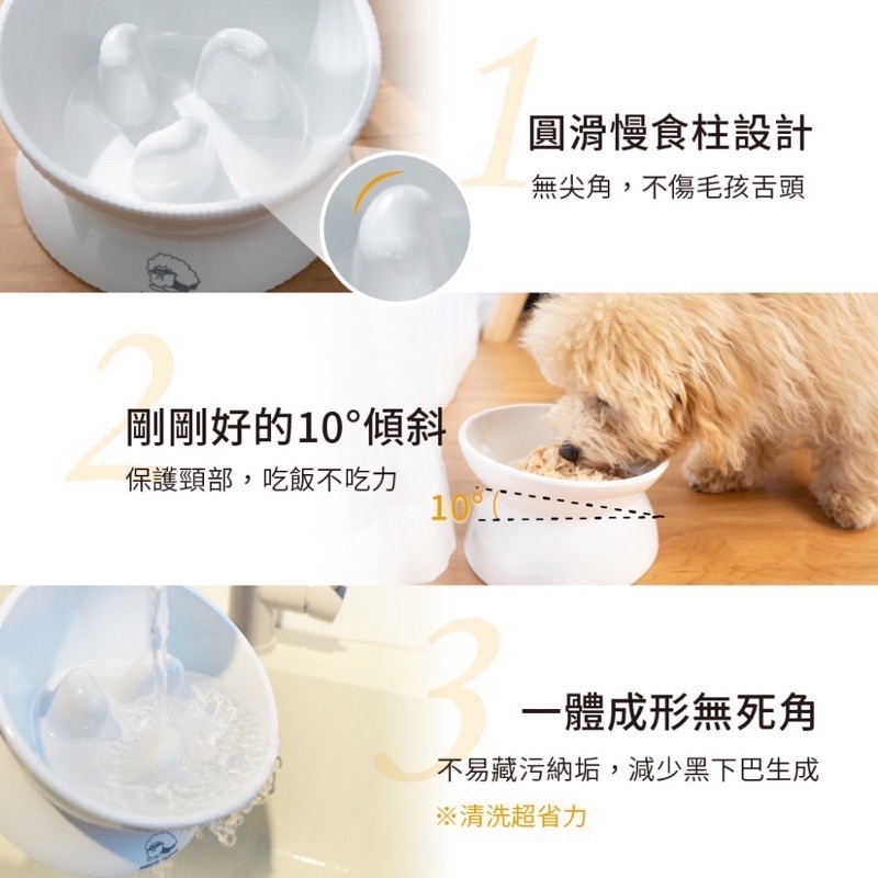 「玩水養蝦人」Heromama 雙面呵護慢食碗 慢食碗 寵物慢食碗 防噎碗 寵物碗 斜口碗 護頸碗 狗碗 貓碗 寵物用品-細節圖4