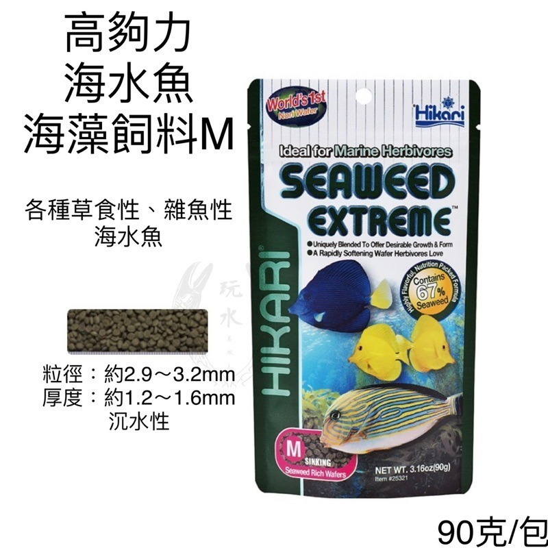 「玩水養蝦人」海水魚飼料 高夠力 Hikari 小型海水魚 海藻飼料 沉水 小丑魚 草食性 雀鯛 蝴蝶魚 珊瑚-細節圖5