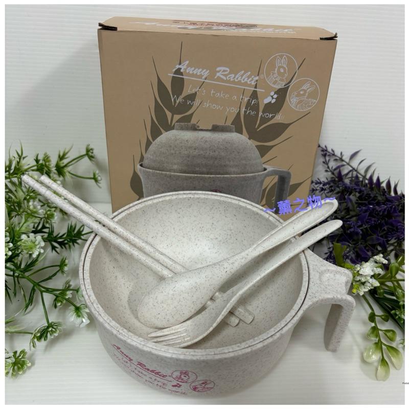 ～薰之物～💯附發票 Abby Rabbit 安妮兔 泡麵碗 小麥稈泡麵碗4件組 泡麵碗 湯碗 泡麵蓋碗 UP-A059N-細節圖8