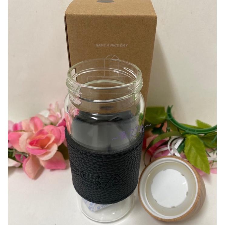～薰之物～附發票💯 PSA 玻璃杯 攜帶方便 300ml 口袋杯 茶杯 水杯 茶壺 水壺 附隔熱套 隨身瓶 隨身杯-細節圖4