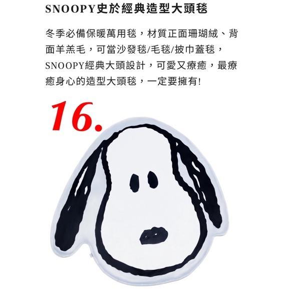 ～薰之物～附發票💯 康是美 x 史努比 「當經典遇上藝術」 Snoopy 史於經典 造型大頭毯 大頭毯 毛毯 保暖毯 毯-細節圖3