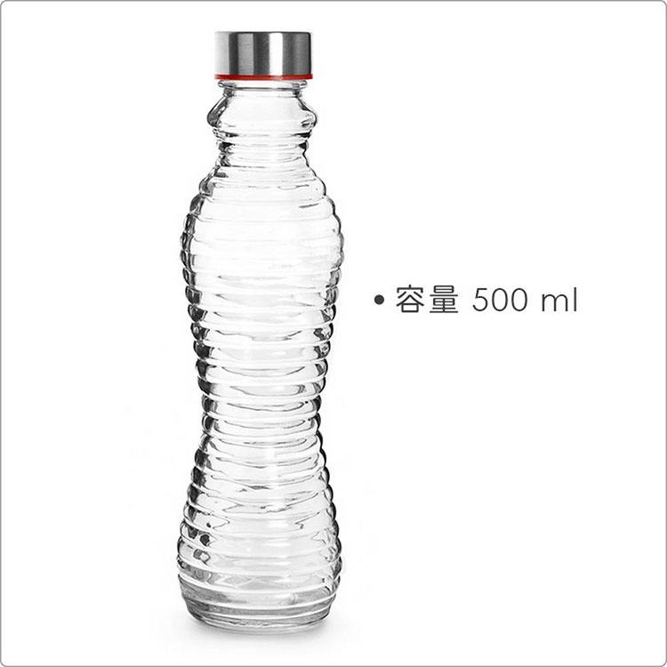 《ibili》螺紋玻璃水瓶(500ml) | 水壺 冷水瓶 隨行杯 環保杯-細節圖3