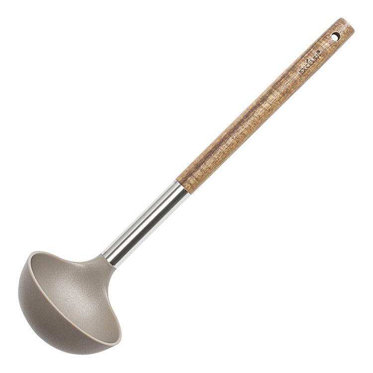 《EXCELSA》木柄不沾湯杓(30cm) | 料理匙 攪拌杓 攪拌勺 湯匙-細節圖2