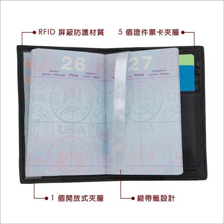 《TRAVELON》拼接皮革防護護照夾 | RFID防盜 護照保護套 護照包 多功能收納包-細節圖4