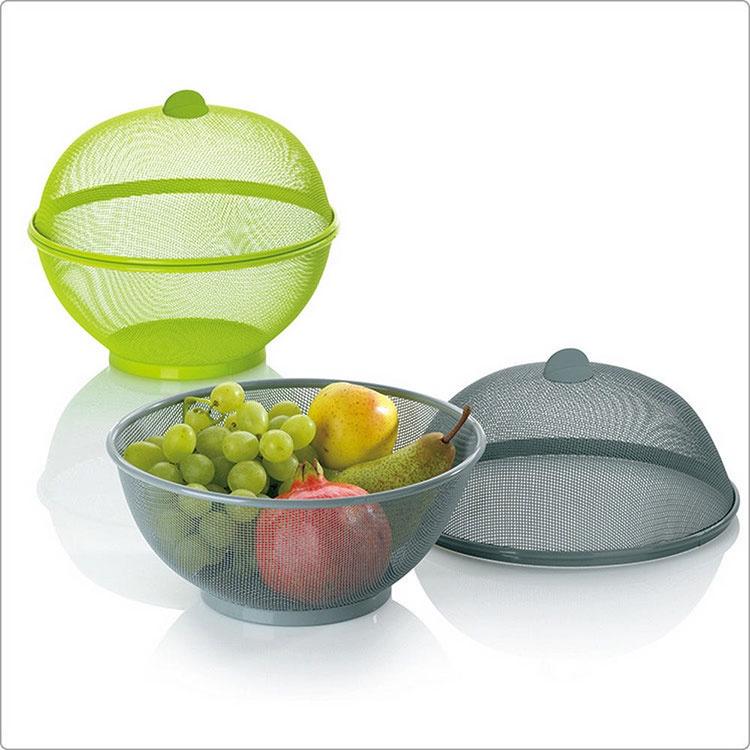 《KELA》2in1鏤空水果籃(灰) | 水果盤 水果籃-細節圖4