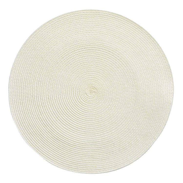 《KELA》圓形織紋餐墊(奶白) | 桌墊 杯墊-細節圖2