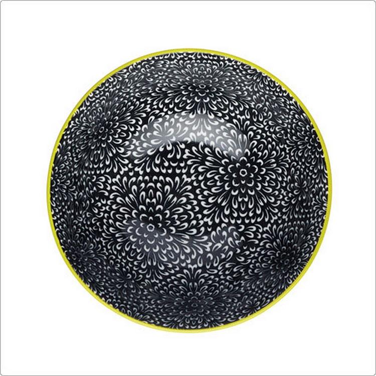 《KitchenCraft》陶製餐碗(綻放黑) | 飯碗 湯碗-細節圖4