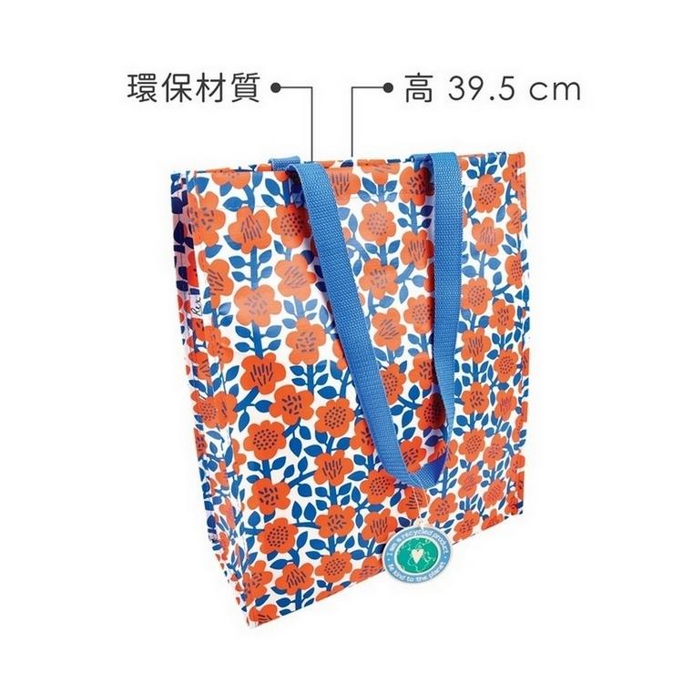 《Rex LONDON》環保購物袋(紅花) | 購物袋 環保袋 收納袋 手提袋-細節圖3