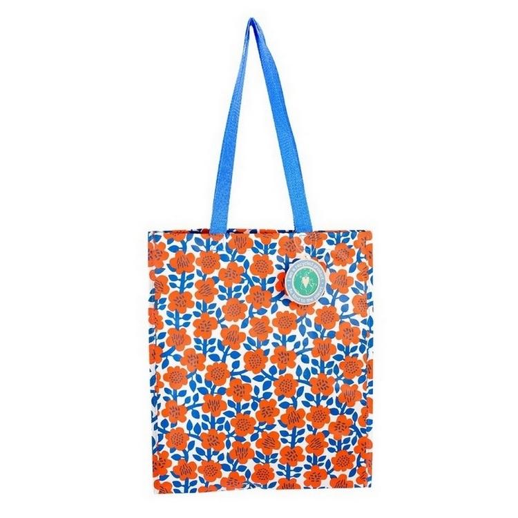 《Rex LONDON》環保購物袋(紅花) | 購物袋 環保袋 收納袋 手提袋-細節圖4